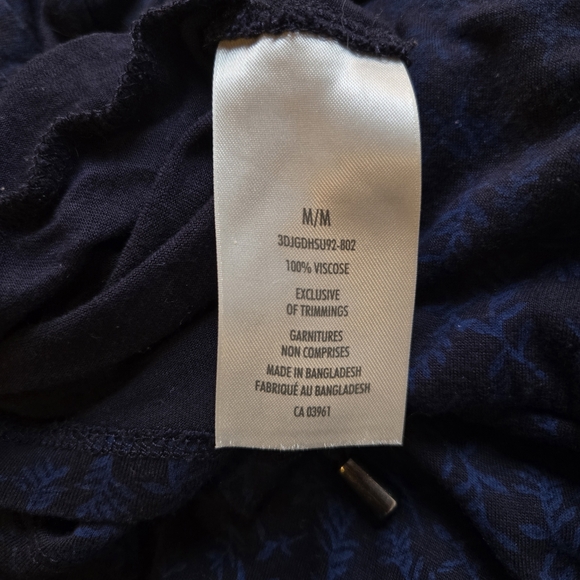 Blue Patterned‎ Sleeveless Romper - Size medium - Picture 4 of 4